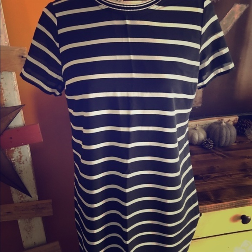 NWT Abercrombie & Fitch Stripe Shirt Dress S